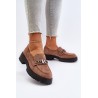 Rudi stilingi batai su subtiliu papuošimu-58287 BE SU