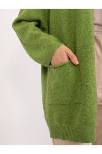 Pavasariškai žalias moteriškas kardiganas-PM-SW-B418.39X