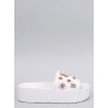 Stilingos baltos džinsinės šlepetės LANCASTER WHITE-KB 37961