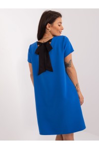 Mėlyna suknelė su elegantišku kaspinu nugaroje-WN-SK-8271.99