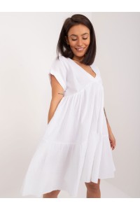 Vasariška balta muslino suknelė-DHJ-SK-6873.68