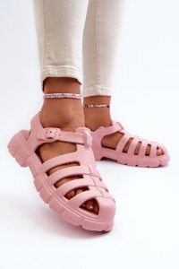 Women's Foam Sandals Roman Pink Gasaria-3761 PINK
