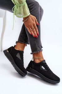 Moteriški juodi sportiniai batai-TA-230 BLACK