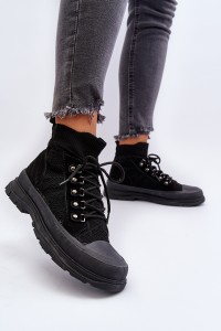 Moteriški batai su elastinga viršutine dalimi-G-21 BLACK