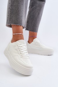Women's Platform Sneakers White Axivana-24SP35-7811 WHITE