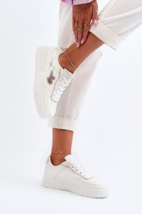Laisvalaikio stiliaus balti batai-PC220 WHITE