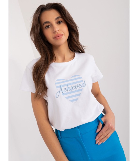 Balti moteriški marškinėliai -RV-TS-9667.19
