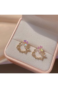 Romantiški auskarai su gėlytėmis K1672-K1672
