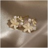 Auskarai gėlių vainikėliai su kristalais 1,2 cm K1673-K1673