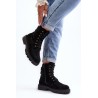 Juodi moteriški suvarstomi batai su užtrauktuku-ML282 BLACK