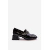 Aukštos kokybės batai stilingu neaukštu kulnu-MR38-960 BLACK