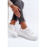 Balti moteriški odiniai suvarstomi batai-23PB32-5739 WHITE