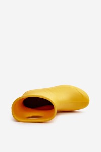 Lengvi kroksų tipo geltoni guminiai batai-752 YELLOW