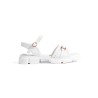 Moteriškos baltos odinės basutės-GD-FL014W