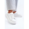 Balti moteriški odiniai bateliai-24SP18-6873 WHITE
