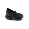 Moteriški juodi zomšiniai klasikiniai batai-YL197B