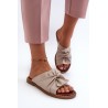 Women's Flat Sandals in Beige Nelvira-RMR2266-8 BEŻ
