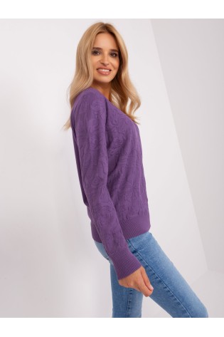 Violetinis moteriškas megztinis-TV_AT-SW-2231A.00P