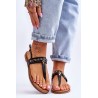 Women's Sandals With Chain Black Jessica-8671-PL BLACK
