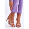 Elegant Slip-on High Heel Sandals Nude Colima-H8-319 BEIGE