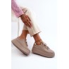 Kapučino spalvos natūralios odos stilingi batai-4292-1 BEŻOWY