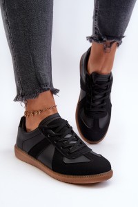 Klasikinio dizaino juodi suvarstomi batai-DF886 NERO