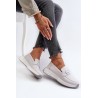 Natūralios odos stilingi moteriški batai-LR490 WHITE