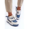 Sportinio stiliaus batai su madingais raišteliais-VL232P WHT/BLU