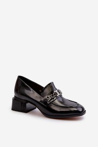 Aukštos kokybės batai stilingu neaukštu kulnu-TV_MR38-960 BLACK