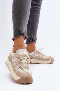 Sportiniai laisvalaikio stiliaus batai moterims-BL512P BEIGE