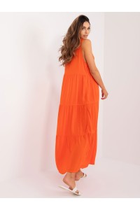 Oranžinė ryški vasariška suknelė-D73761M30435A