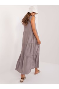 Pilka vasariška ilga suknelė-D73761M30435A