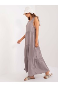 Pilka vasariška ilga suknelė-D73761M30435A