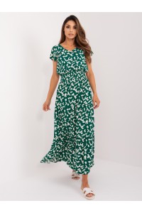 Vasariška žalia ilga suknelė-D73771Z30434A