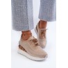 Originalaus sportiško dizaino  batai su platforma-MR38-377 BEIGE