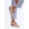 Originalaus sportiško dizaino  batai su platforma-MR38-377 BEIGE