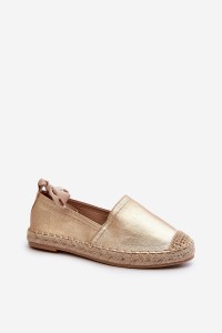 Romantiško stiliaus moteriškos espadrilės-B-727 GOLD