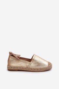 Romantiško stiliaus moteriškos espadrilės-B-727 GOLD