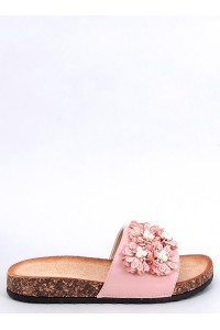 Rožinės šlepetės su gėlėmis EMILES PINK-KB 929