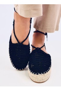 Moteriškos espadrilės su raišteliais YAWEH BLACK-KB M512