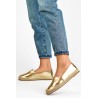 Moteriškos auksinės spalvos espadrilės, patogūs auksiniai batai vasarai-4297GO
