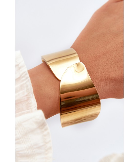 Women's Bracelet With Flowers Stainless Steel Gold-HB120-006055 GLD