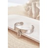 Women's Bracelet with Decoration Stainless Steel Silver-SS202-129 SILV