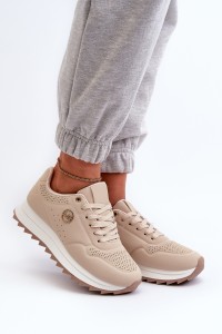 Moteriški sportbačiai su platforma-TL257-10 L.BEIGE