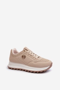 Moteriški sportbačiai su platforma-TL257-10 L.BEIGE