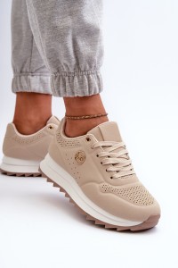 Moteriški sportbačiai su platforma-TL257-10 L.BEIGE