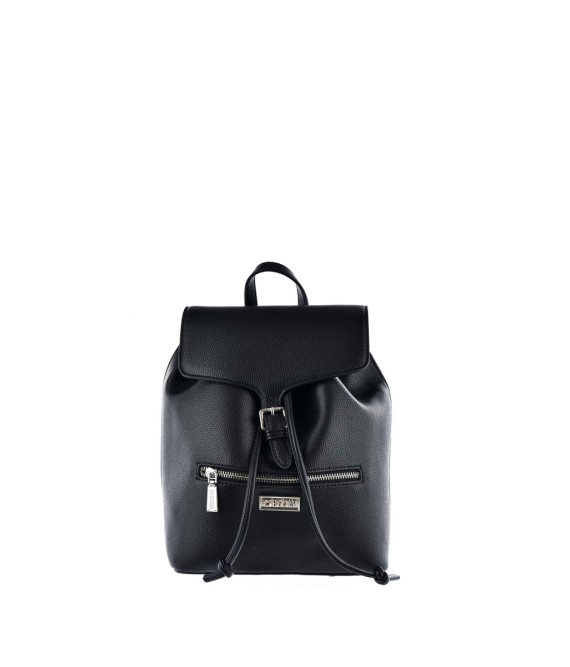 Classic Leather Backpack Big Star KK574132 Black-KK574132 BLACK