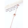 Chain Bracelet With Cubic Zirconia Rose Gold-BR 8 ROSE GOLD