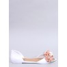 Romantiškos stiliaus bateliai su gėlėmis CARMIL WHITE-KB CK298P