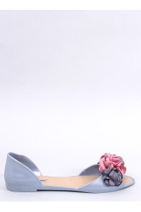Romantiškos stiliaus bateliai su gėlėmis CARMIL GREY-KB CK298P